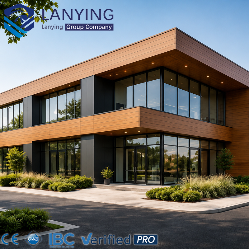 Modern Prefabricated Steel Structure Building Light Weight Economical Shopping Mall Warehouse Workshop