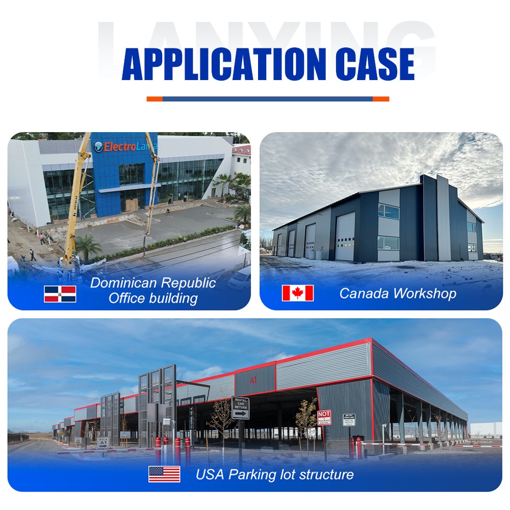 E-commerce Logistics Distribution Center Modern Prefabricated Steel Structure Warehouse Building Metal Office