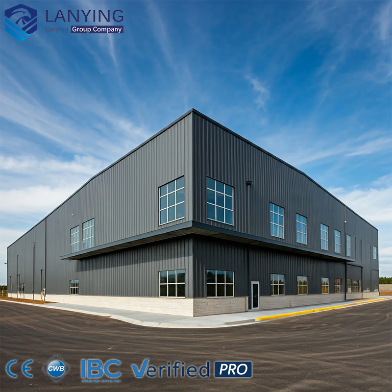 Clear Span Prefabricated Steel Warehouse Heavy Duty Metal Building Kit for Farm Factory &amp; Logistics