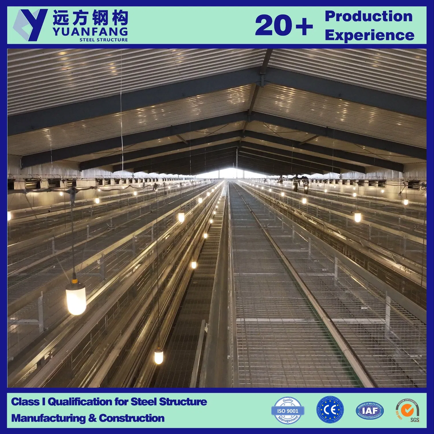 Prefab Prefabricated Light Steel Structure Construction Galvanized Modern Chicken Coop Warehouse Chicken House Metal Structure