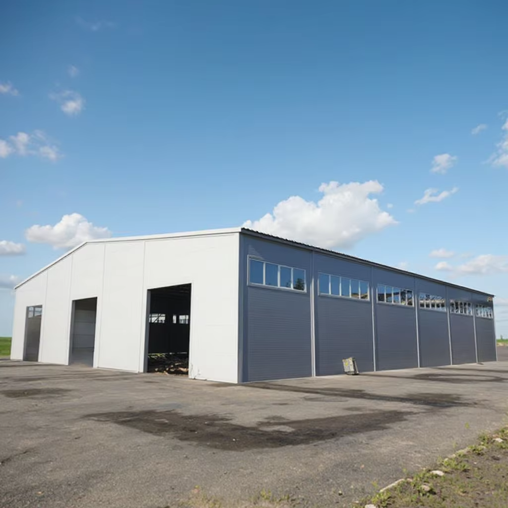 Modern Prefabricated ASTM Certified Steel Shed Modular Building Welding Cutting Light Weight Metal Warehouse for Temporary
