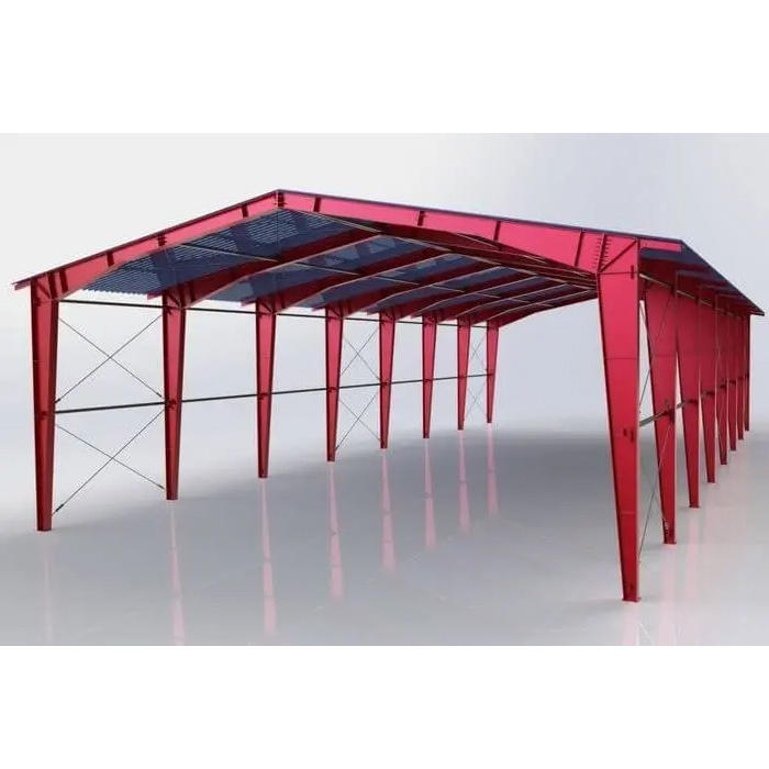 1000 Square Meter Prefabricated Ready Made Steel Structure Warehouse Building for Food Factory