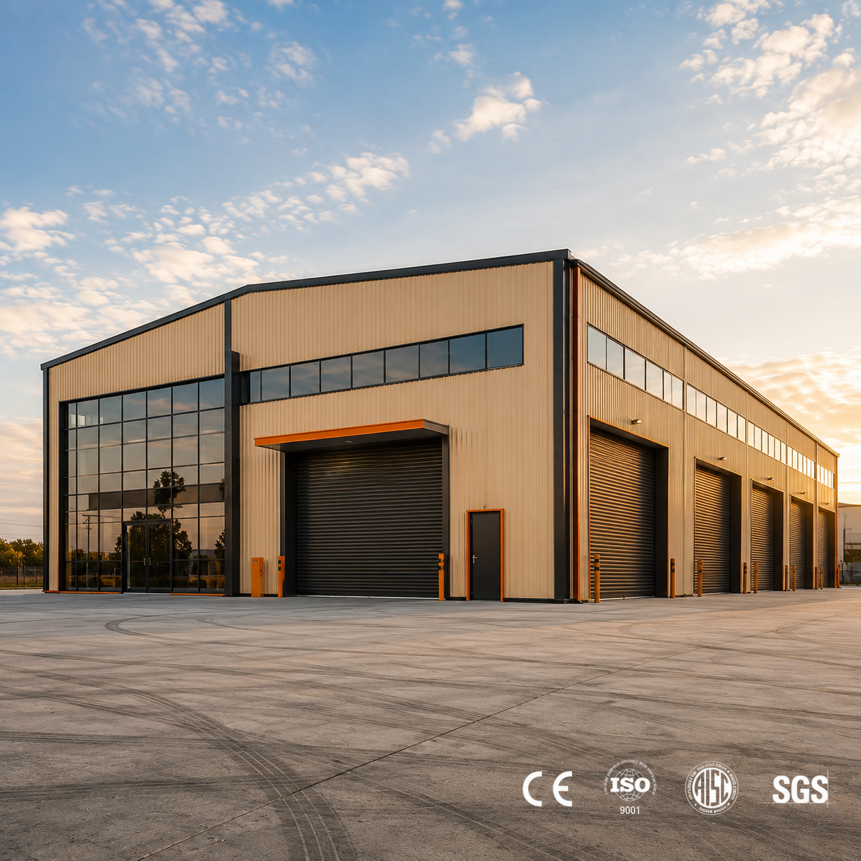 Superior Custom-Designed Portable Prefabricated Steel Structure Warehouse Workshop Industrial Building For Commercial Use