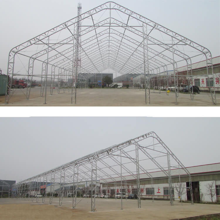 Heavy Duty Outdoor Temporary Storage Large Steel Frame Agriculture Shelter House