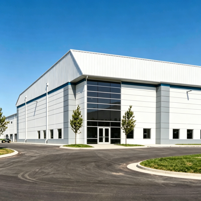 Durable Galvanized Steel Structure Warehouse Fireproof Industrial Workshop Logistics and Distribution Center Metal Building
