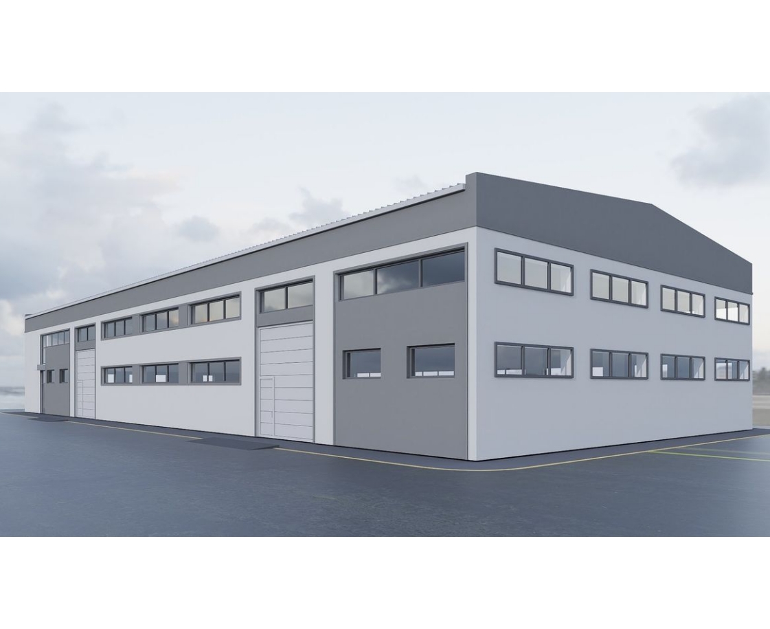 Large Scale Steel Structure Metal Building Construction House Distribution Center Modular Warehouse