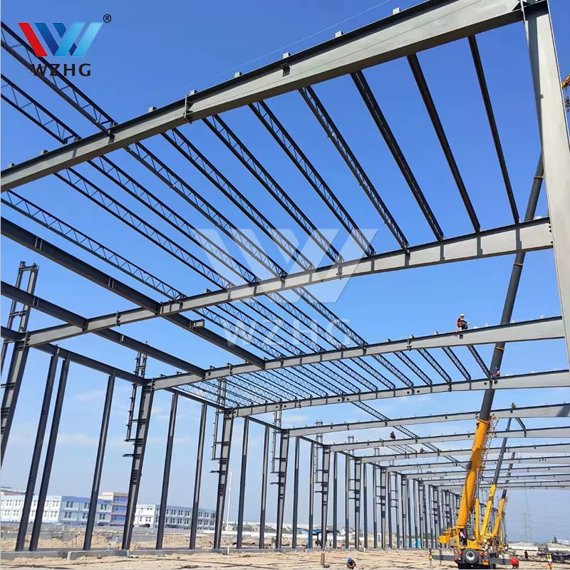 Professional Manufacturing Plant Modern Q355b Carbon Steel Prefabricated Industrial Warehouse Workshop Apartment Wind Proof