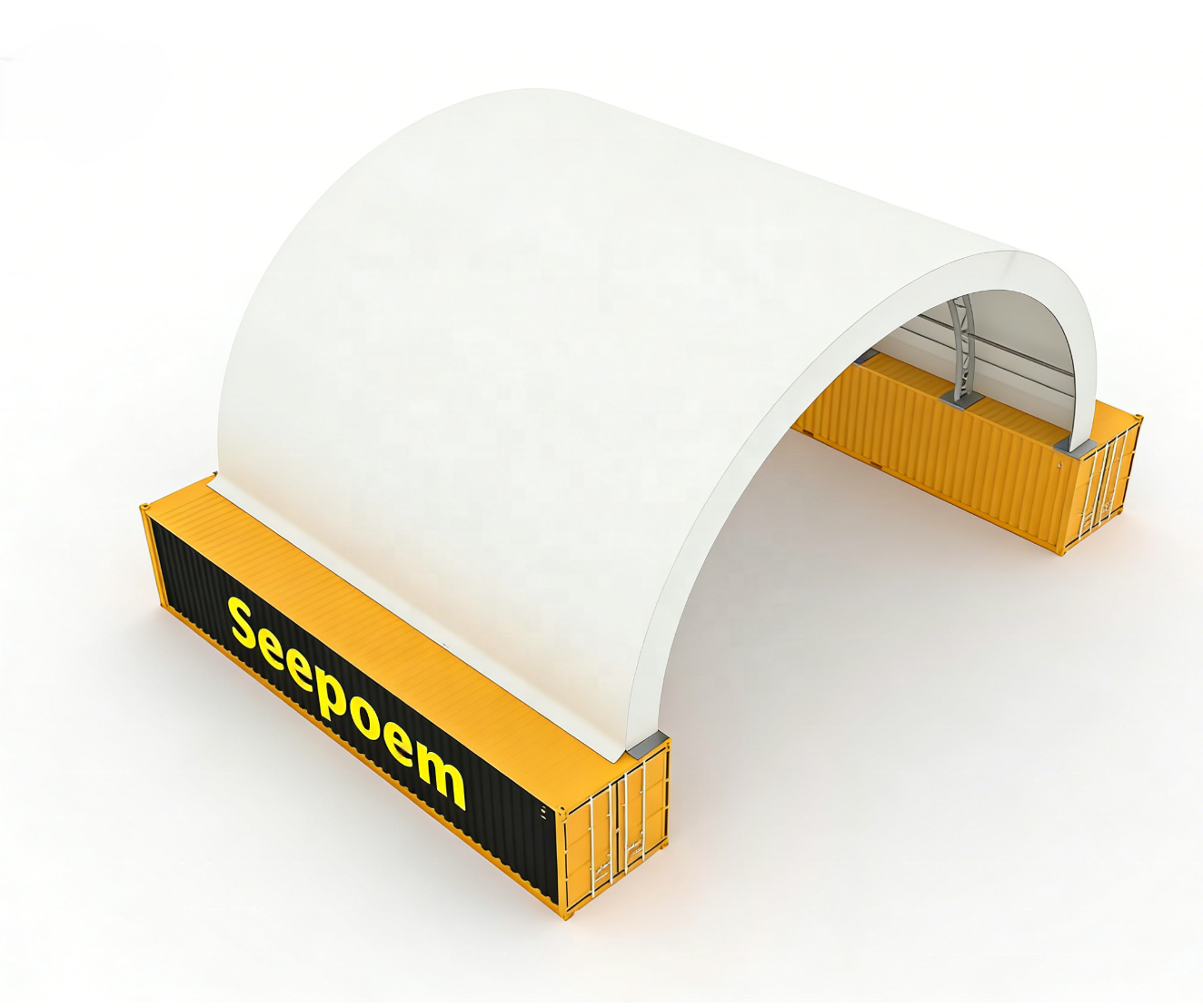 40x80ft 40x40ft 80x80ft PVC Fabric Double Truss Shipping Container Shelter Waterproof Warehouse Canopy Hangar