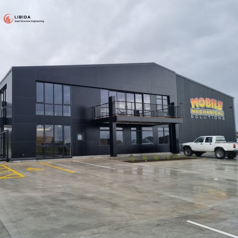 Large Span Prefabricated Steel Structure Warehouse Distribution Center Prefab Steel Frame Storage Warehouse