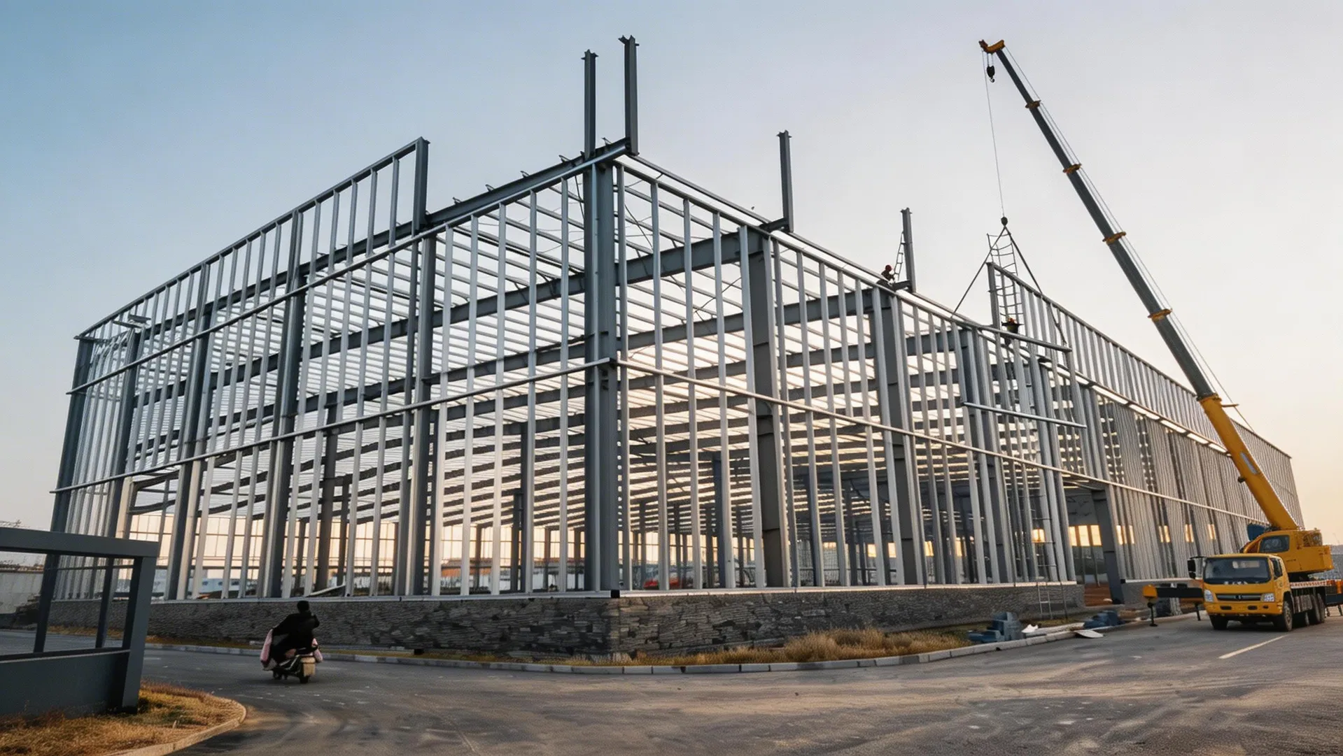 Prefabricated Steel Structure Warehouse Large Span Column Free