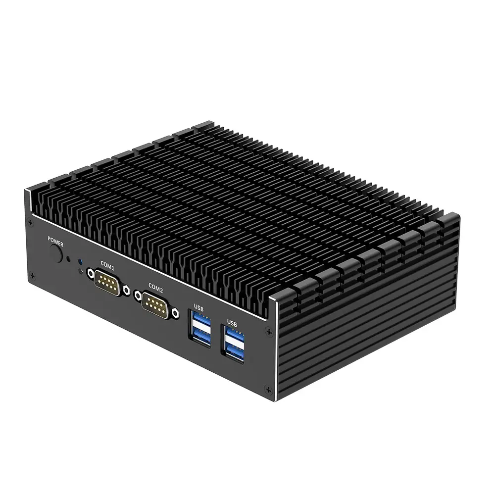 Custom Fanless Industrial Mini PC with Multiple Network Ports BQR6 Products, Factories