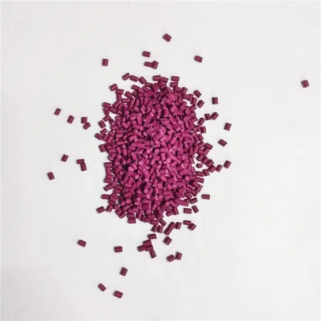 High Concentration PE Rose Red Masterbatch Anti-fading Heat Resistant