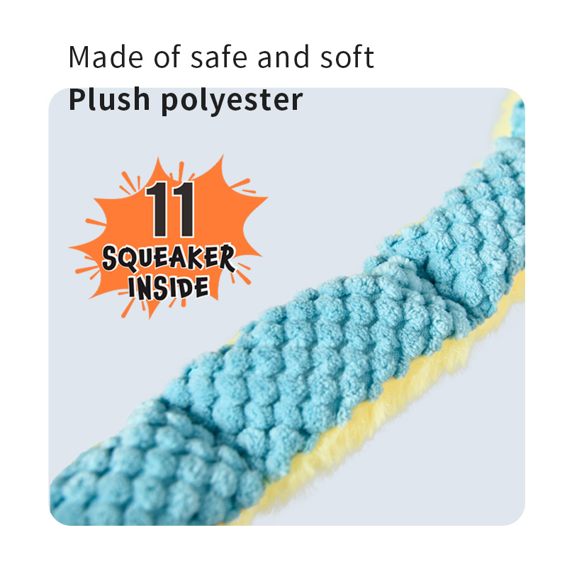 Squeaky Dog Plush Chew Toys Soft Octopus Pet Toy