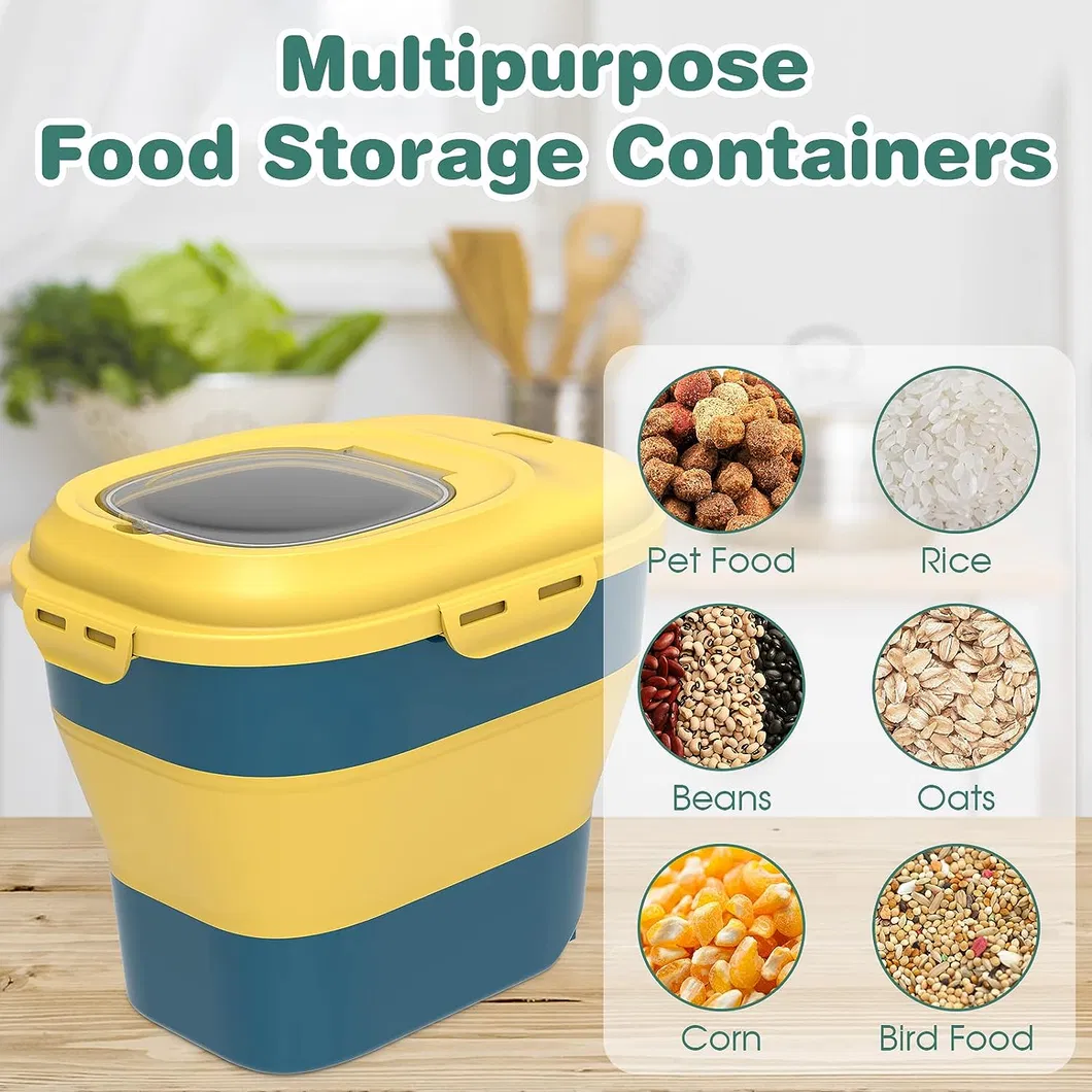 Pet Food Storage Bucket Side View