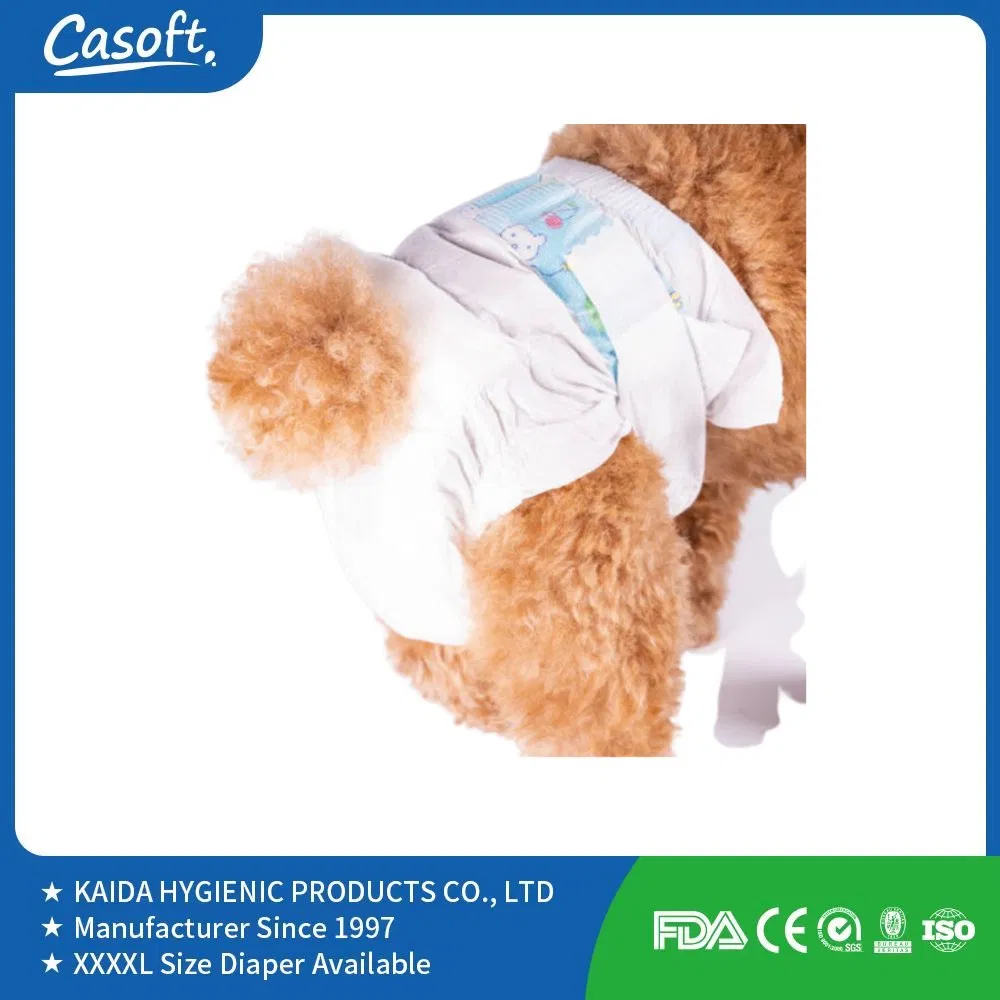 Free Sample Manufacturer Direct OEM/ODM Brand Factory Price Disposable Waterproof Absorbent Leakproof Dog PEE Pet Diapers Casoft in Philippines Russia China Us
