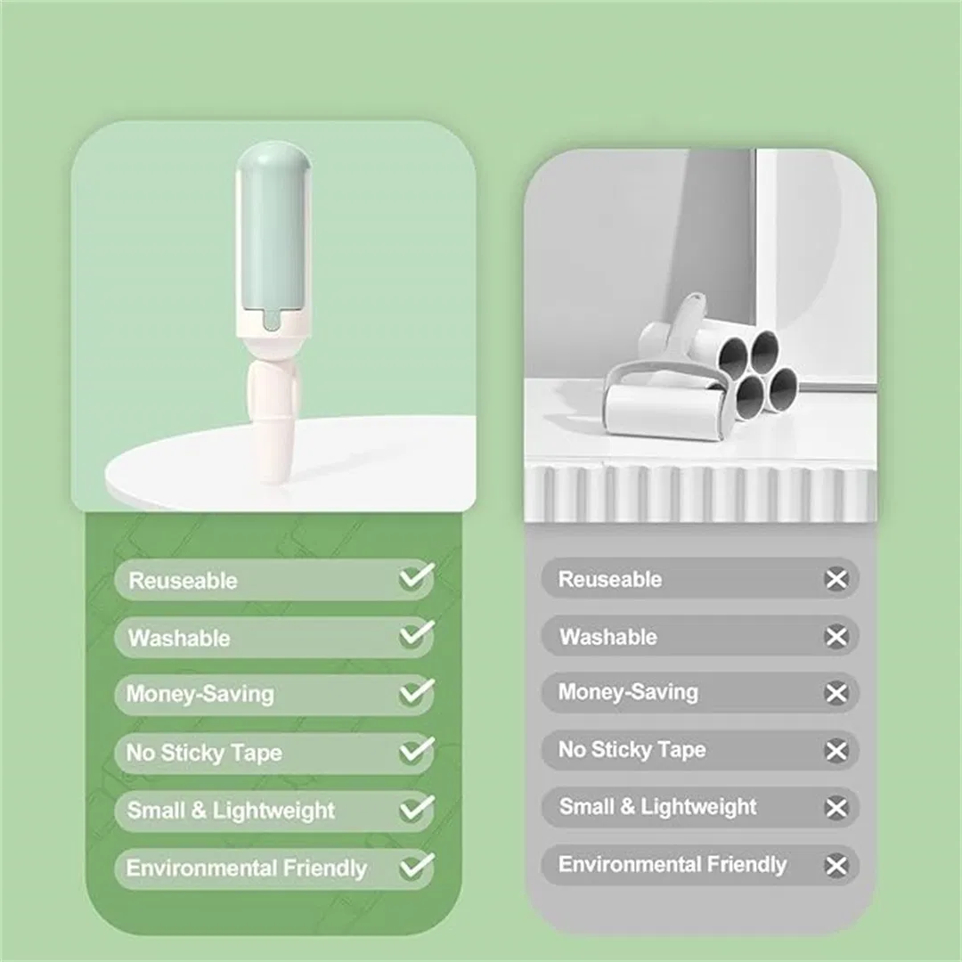 Reusable, Portable Pet Hair Remover with a Comfortable, Non-Slip Handle