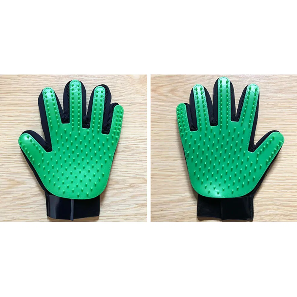 Gentle Deshedding Brush Glove Pet Grooming Glove