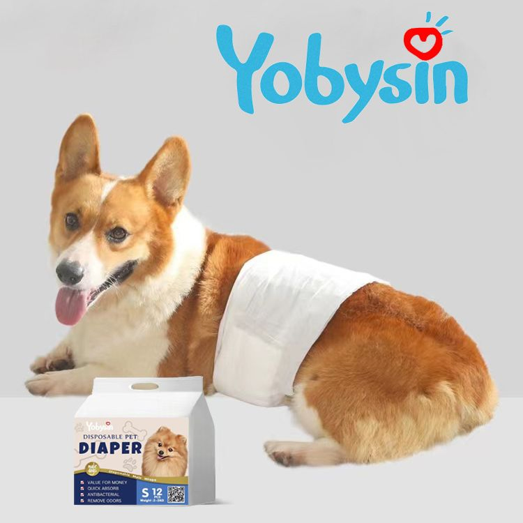 2025 Popular Yobysin Best Selling Free Sample Factory Price Disposable Pet Diapers