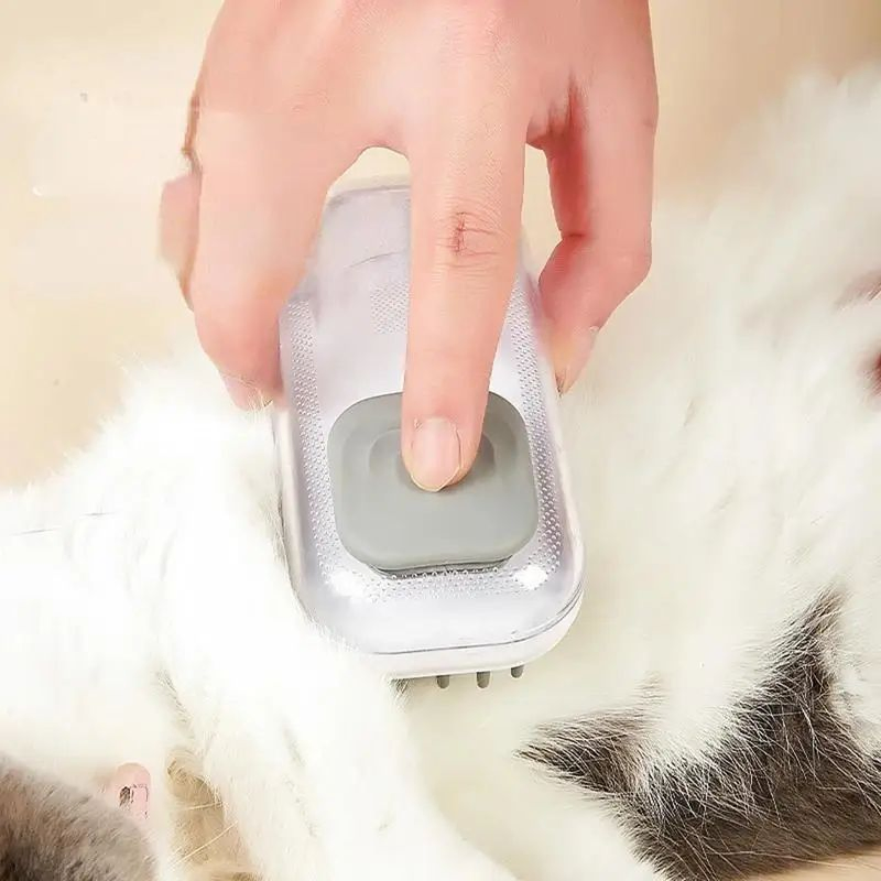 Dog Bath Brush Fine Comb Tooth Puppy Massage Brush for Healthy Fur Cleaning Brush Dog Scrubber Shampoo Dispenser Pet Grooming Supply