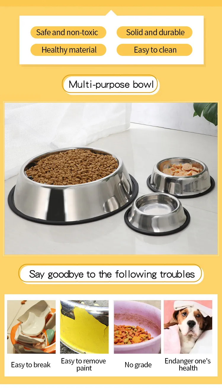 Stainless Steel Dog Feeder Bowl 2