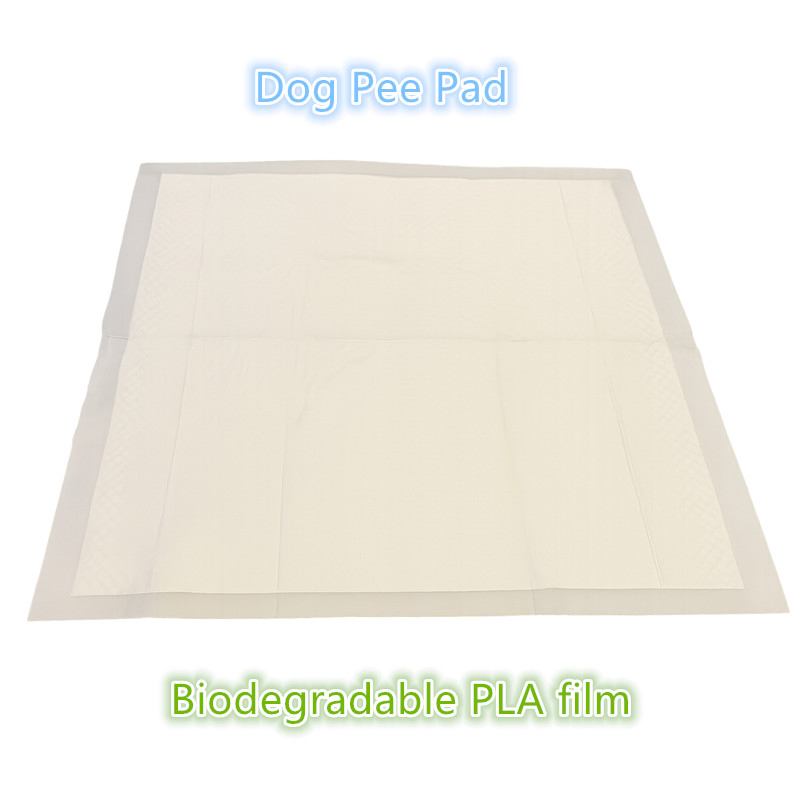 Custom Disposable 90% Biodegradable 6 Layer Pet Dog Training PEE Pad with Leakproof PLA Film