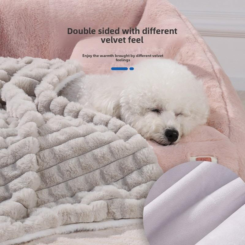 Customized Warm Luxury Cats Blankets Soft Plush Fleece Pet Dog Blanket