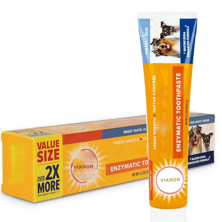 New Arrival Organic Dog Toothpaste Toothpaste with Toothbrush Private Label for Pet Cleaning