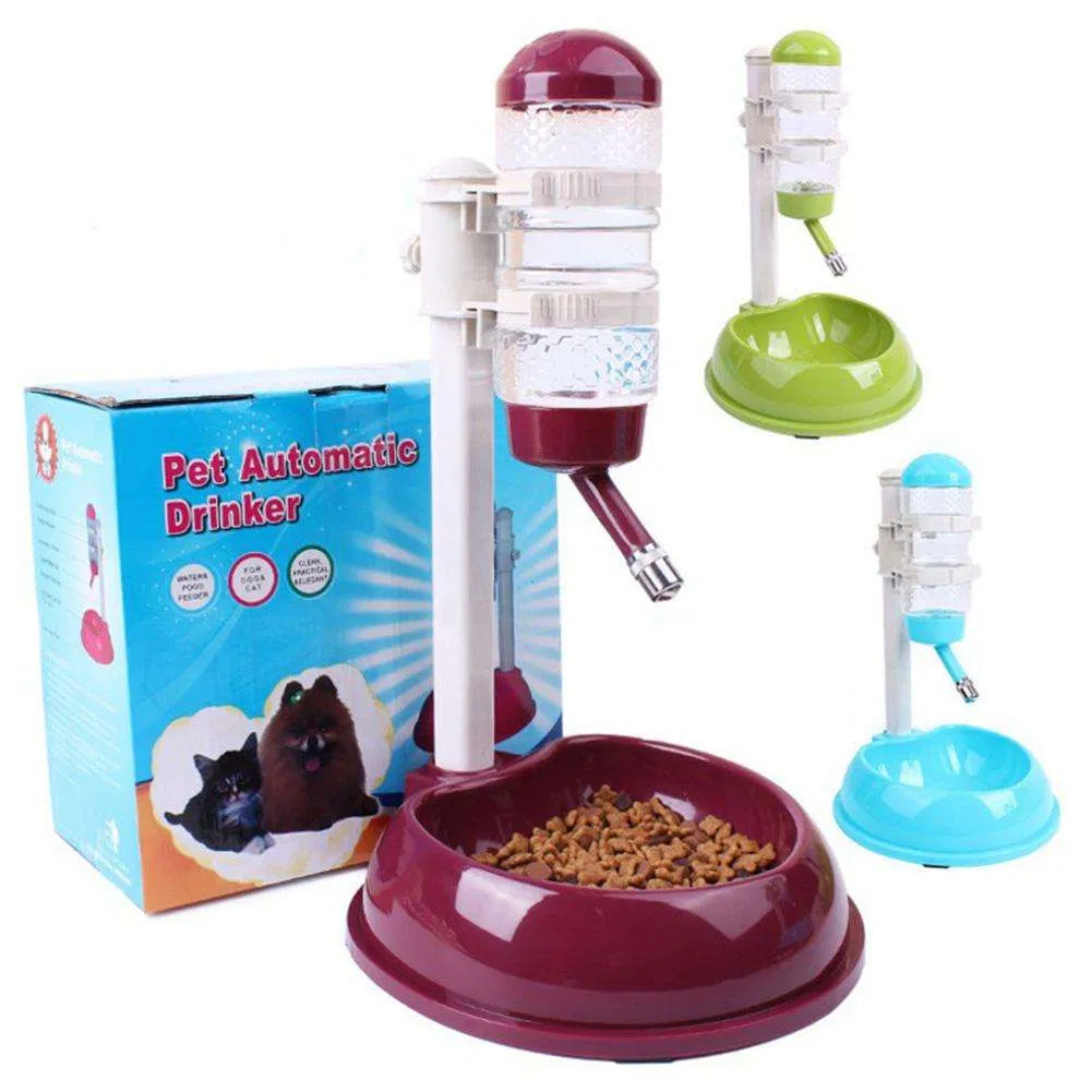 500ml Automatic Water Dispenser Feeder Food Storage Bowl Self-Fed Feeder