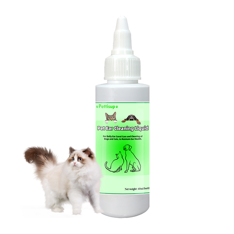OEM 60ml Pet Grooming Ear Care Infection Treatment Drops Liquid Ear Cleaner