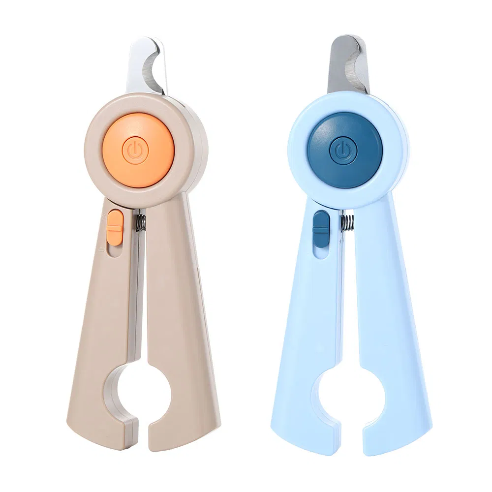 Patent Designed Cat Nail Clipper Safe LED Light Pet Cuts Nail Clipper with Hidden Nail File