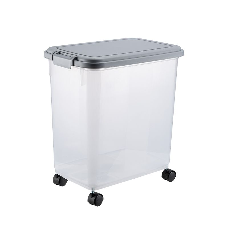 PP Moisture-Proof Sealing Clear Pet Food Storage Flip Top Bucket Storage for Food Dry Pet