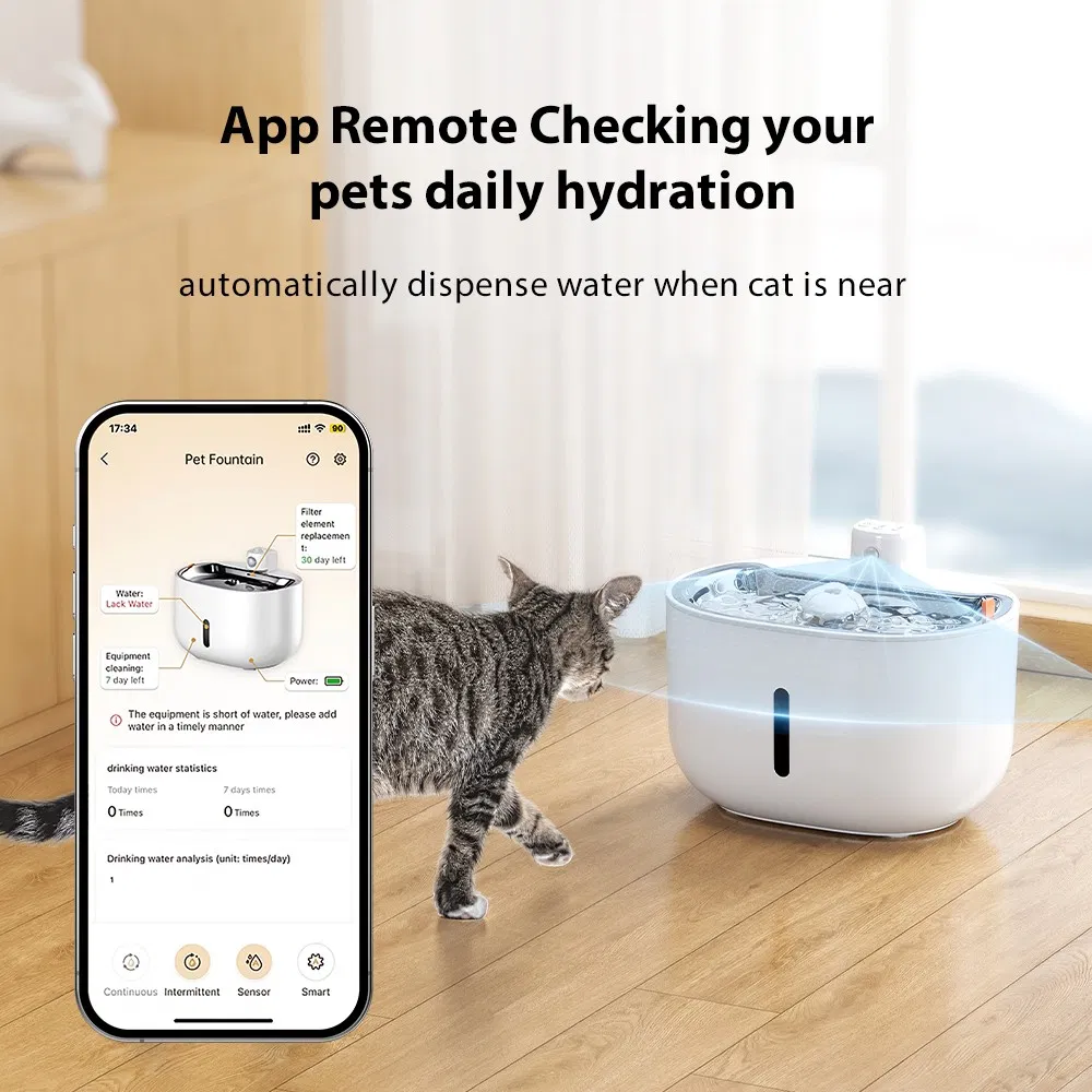 Pet Products Water Drinking Fountain with APP Control for Cat Dog