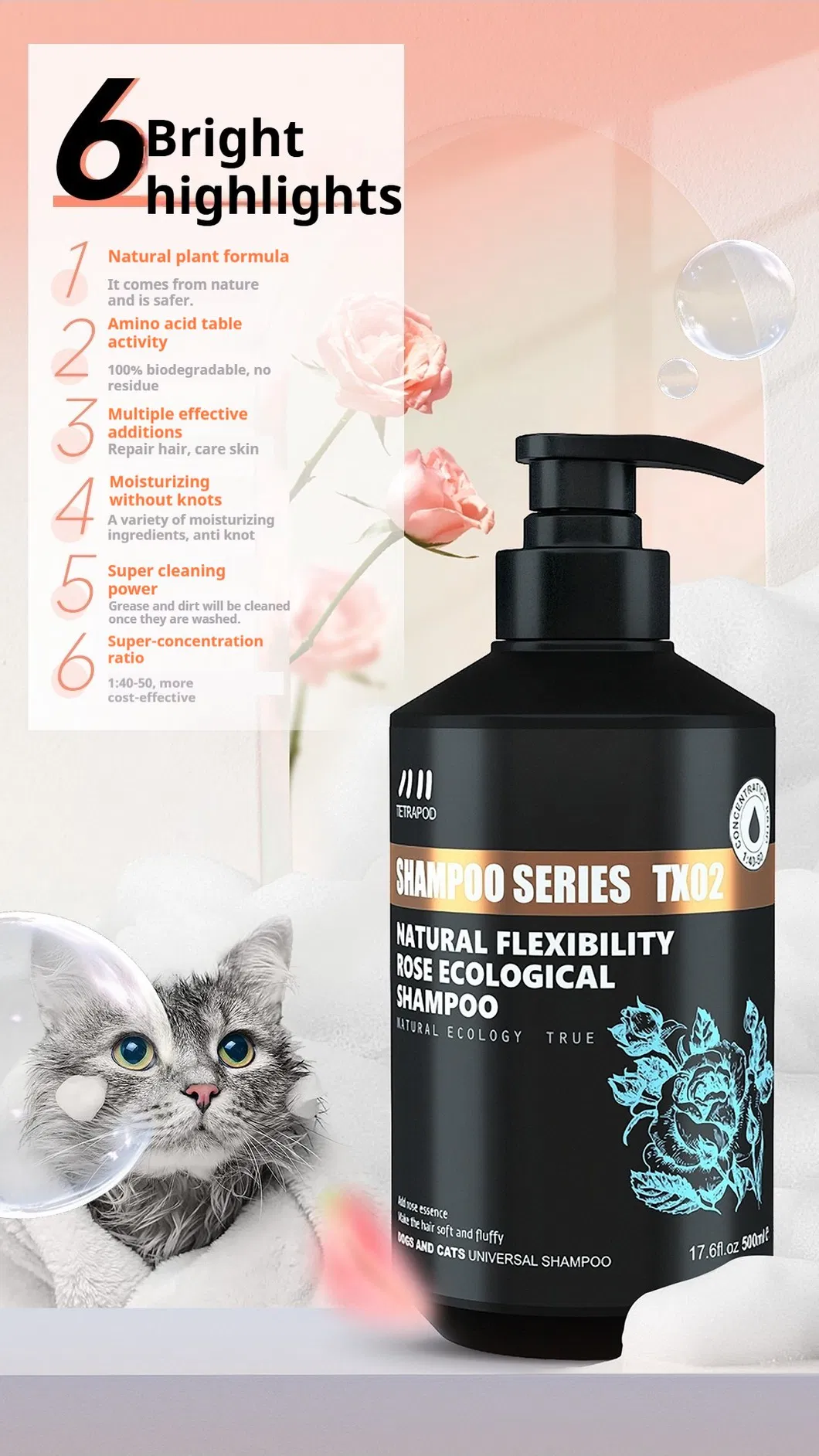 Pet Rose Shampoo Feature 3