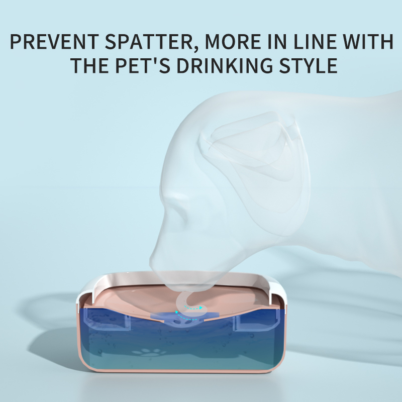 Candy Cube Pet Floating Bowl Pet Bowl 1L/35oz Slow Drinking Dog Water Bowl