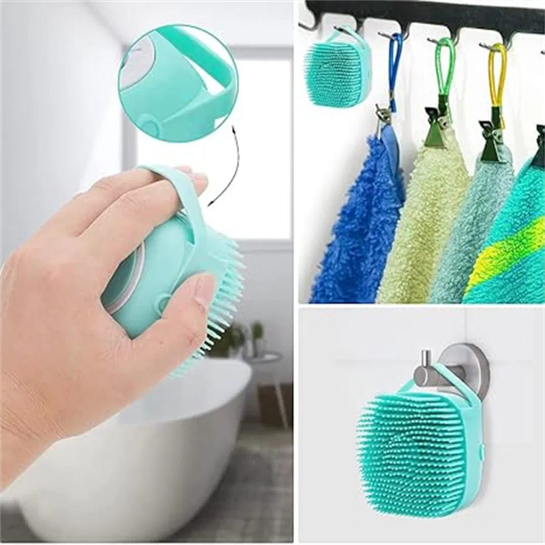 Pet Bath Massage Brush Puppy Dog Cat Grooming Clean Soft