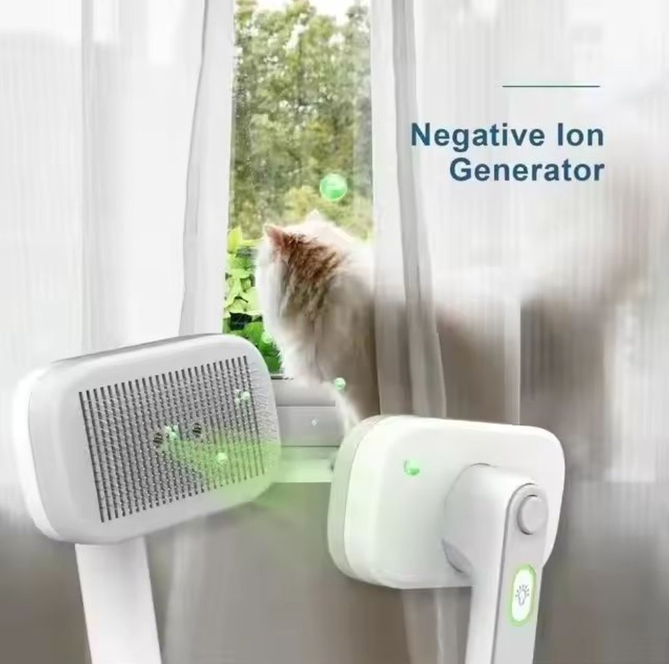 Premium Negative Ion Slicker Brush for Pet Grooming and Shedding