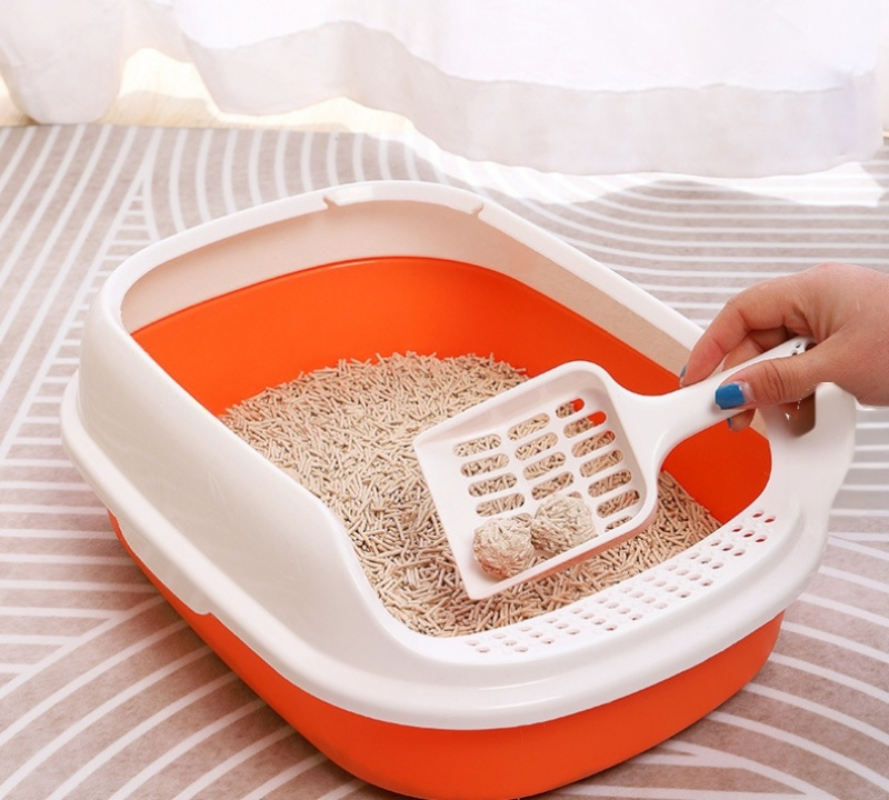 High Quality PP Plastic Material Pet Cat Toilet Cat Litter Box