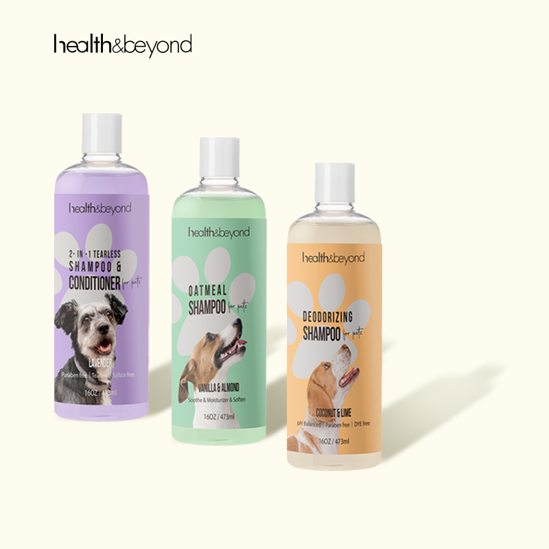 16oz Organic Long-Lasting Perfume Pet Cleaning Dog Shampoo and Conditioner