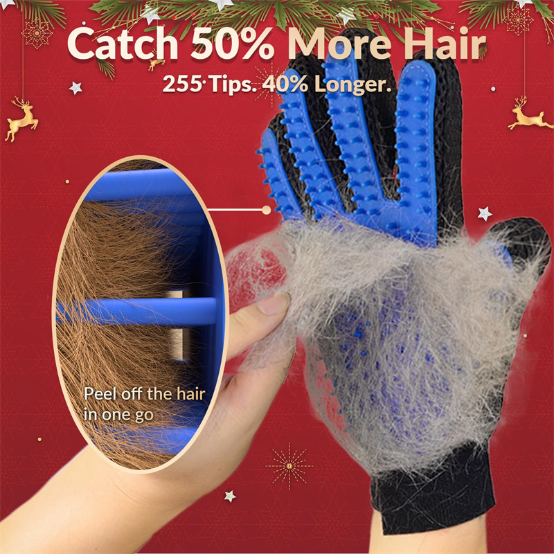 Pet Grooming Glove Brush Pet Hair Remover Glove