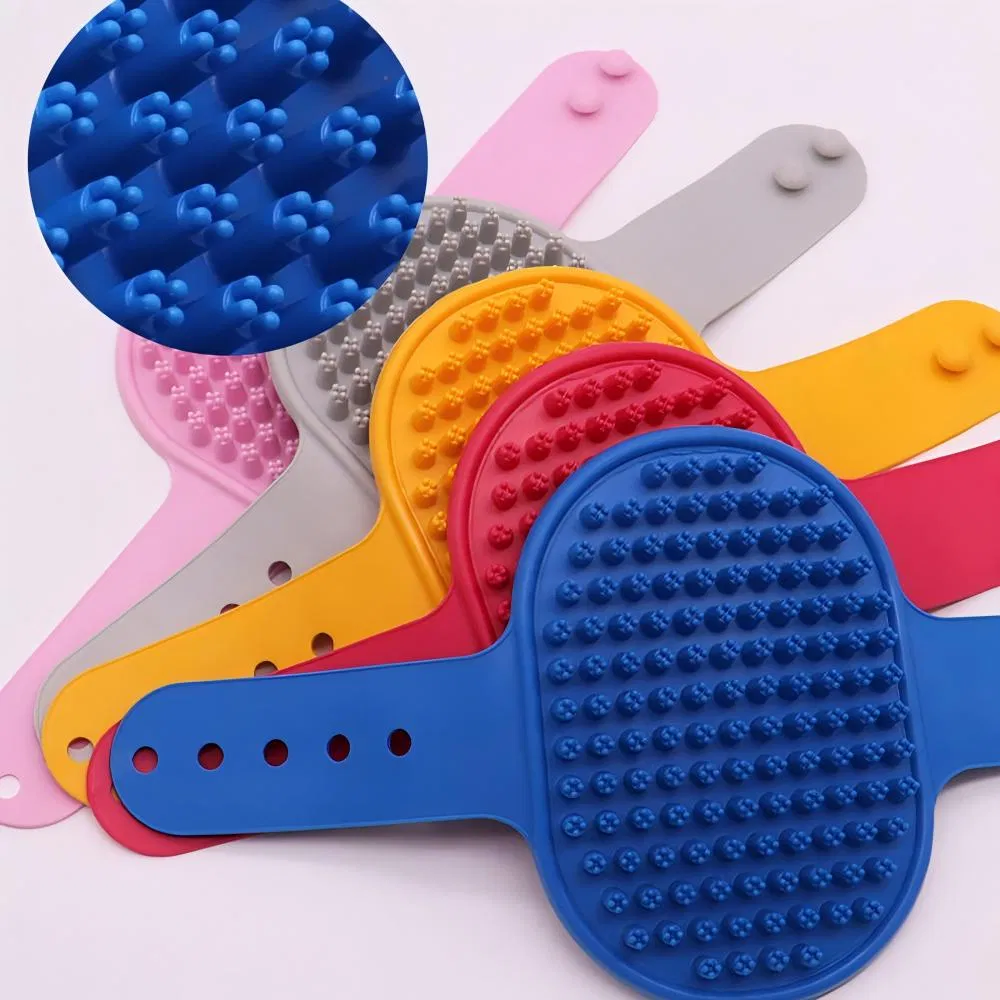 TPR Material Pet Grooming Products Soft Dog Hair Comb Cat Dog Brush for Cat Massage Bathing and Cleaning