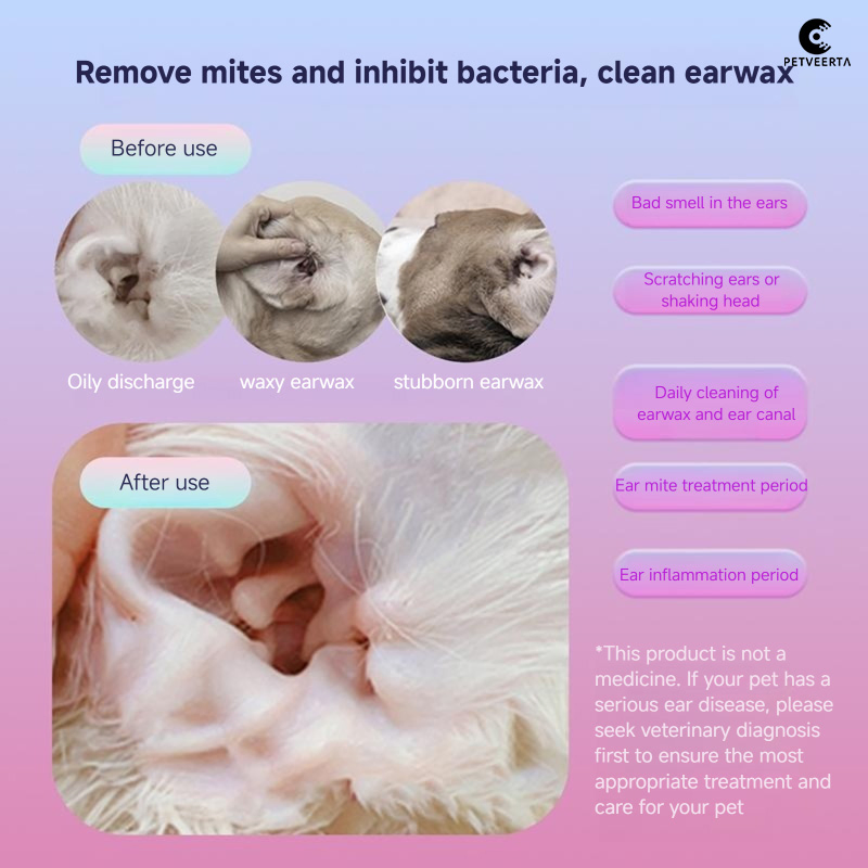 Pet Ear Cleaner for Safe and Gentle Ear Hygiene