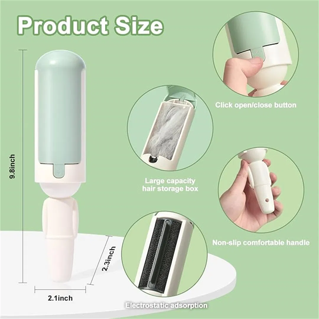 Reusable, Portable Pet Hair Remover with a Comfortable, Non-Slip Handle
