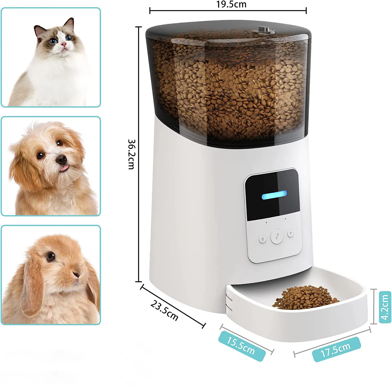 Tuya WiFi Automatic Cat Feeder Pet Food Feeder