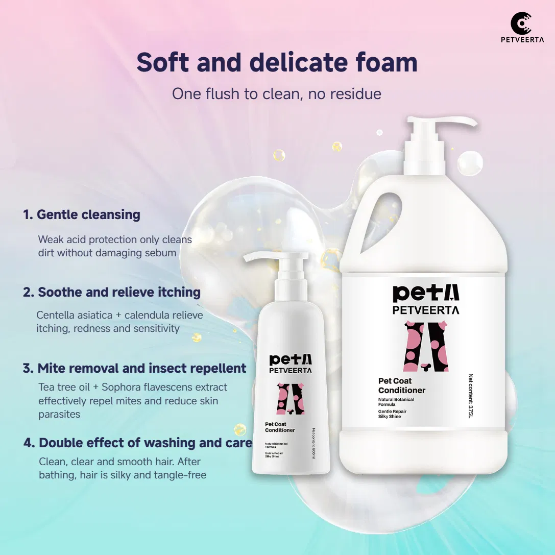 Non-Irritating Pet Aromatic Mite-Removal Shampoo for All Breeds