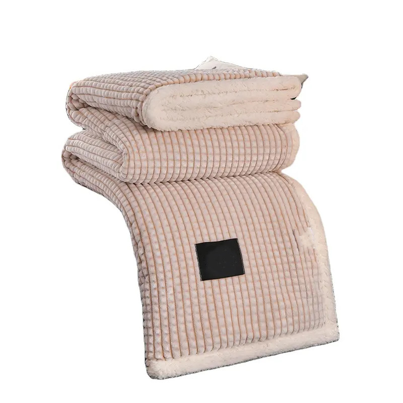 Corn Grid Custom Size Dog Winter Warm Wrap Firm Winkle Resistant Pet Blanket