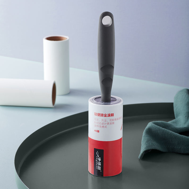 Custom Logo Adhesive 10cm 30 60 90 100 Sheets Spiral Tear Paper Sticky Tape Lint Roller Pet Hair Remover for Clothes Cleaning