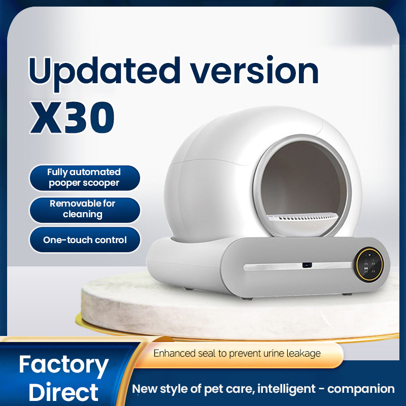 Automatic Intelligent Cat Litter Box Pet Cat Automatic Cat Litter Machine Deodorizing Fully Enclosed Electric Cat Toilet Wholesale Factory