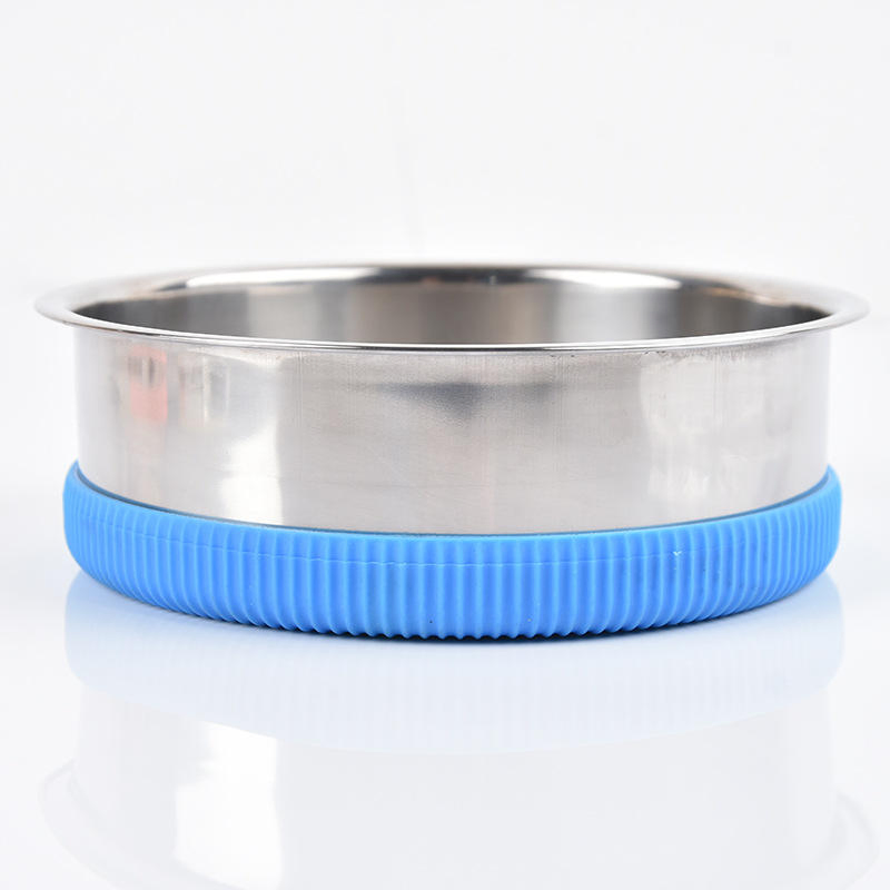 Travel-Friendly Pet Stainless Steel Dog Bowl Prevents Tipping Integrated Water Capacity Non-Wetting Mouth Design Drinking Water