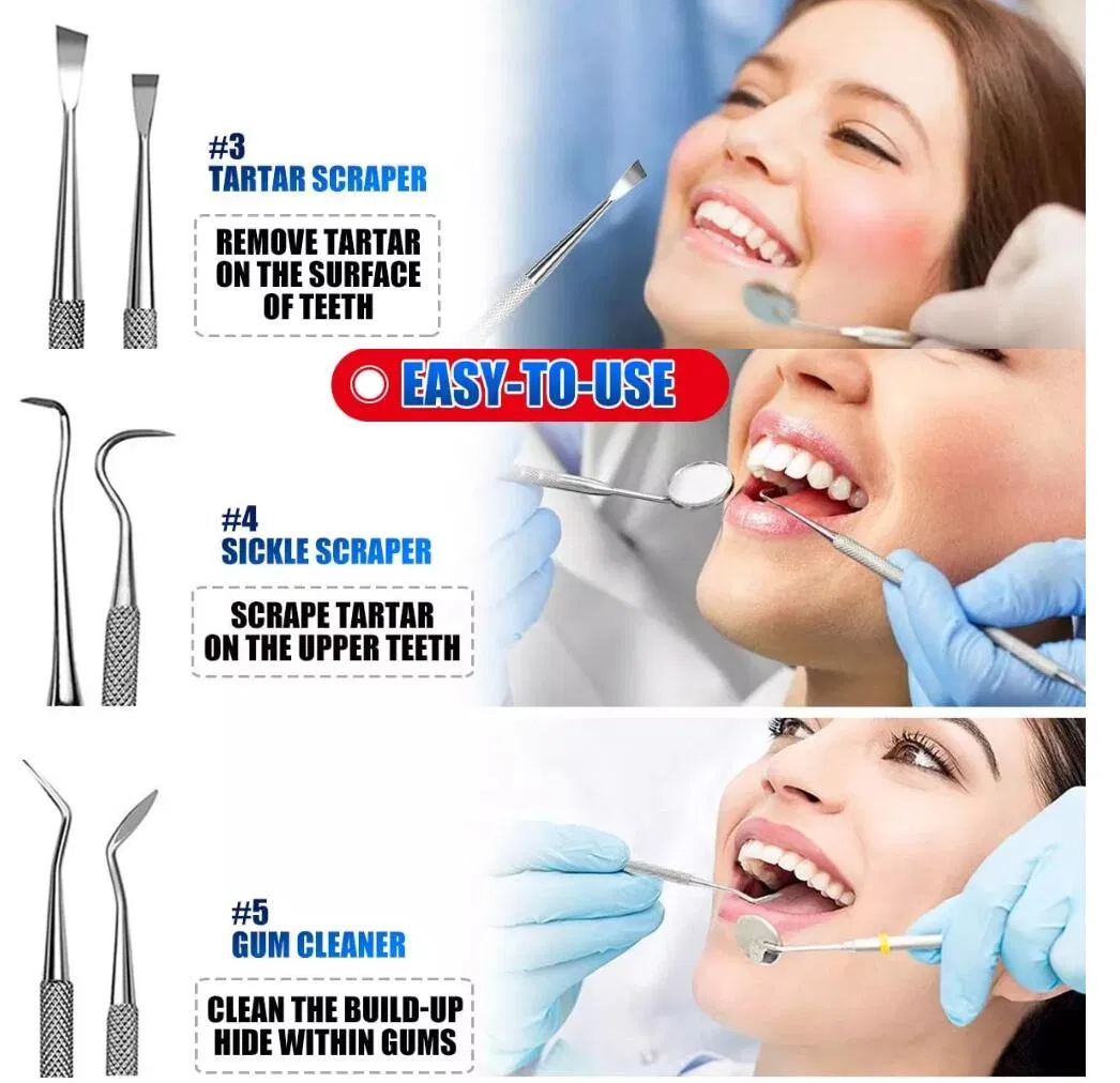 3 PCS Pet Teeth Cleaning Tools Tooth Scaler and Scraper Dental Tool