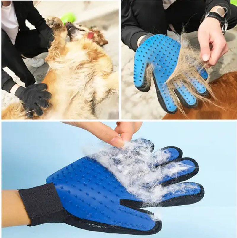 Hot Selling Dog Pet Grooming Gloves Bath Gloves Shower Massage Brush Pet Supplies